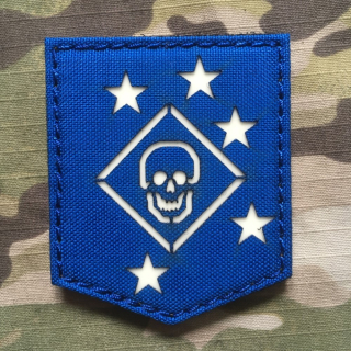 TF LaserCut Patch Marine Raiders GID - Royal Blue/GID - nášivka