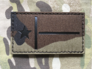 TF LaserCut Patch US State - Texas Flag Infra - Woodland - nášivka