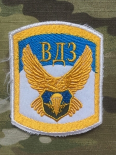 Ukrajina Military Patch Landing Support Platoon Airmobile Force - White - nášivka