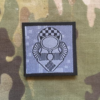 Croatia Military Velcro Patch Diver - Leader - Digital Grey - nášivka