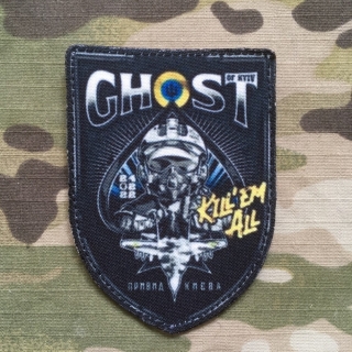 Ukrajina Military Velcro Patch Ghost of Kyiv - Kill´Em All - nášivka