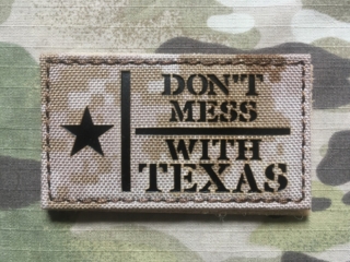 TF LaserCut Patch Texas Flag - Don´t Mess With Texas Infra - AOR 1 - nášivka