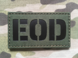 TF LaserCut Patch EOD - Explosive Ordnance Disposal Infra - Olive Drab - nášivka