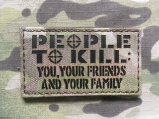 TF LaserCut Patch People To Kill Infra - Multicam - nášivka