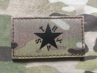TF LaserCut Patch Texas Star Rectangle Infra - Multicam - nášivka