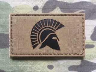 TF LaserCut Patch Spartan Rectangle Infra - Coyote Brown - nášivka