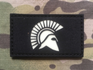 TF LaserCut Patch Spartan Rectangle GID - Black/GID - nášivka