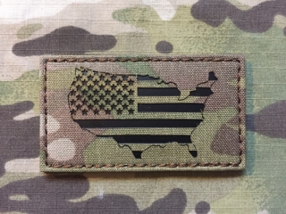 TF LaserCut Patch USA Cutout Flag Infra - Multicam - nášivka