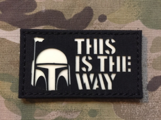 TF LaserCut Patch Star Wars This is the Way GID - Black/GID - nášivka