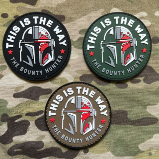 NoName Star Wars Bounty Hunter - This is The Way PVC Patch - nášivka