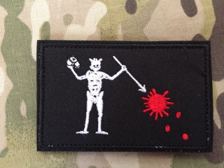 NoName Blackbeard Covid-19 Flag Patch - nášivka