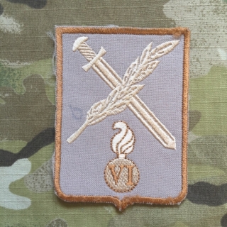 Ukrajina Military Patch 6th Mechanized Brigade - Peacekeepers Iraq - Desert - nášivka