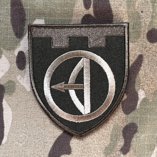 Ukrajina Military Velcro Patch 112th Separate Brigade of Territorial Defense - Kyiv - Olive - nášivka