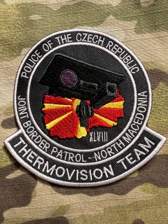Czech Patch Police of Czech Republic - Joint Border Patrol- North Macedonia - XLVIII - Thermovision Team - Color - nášivka