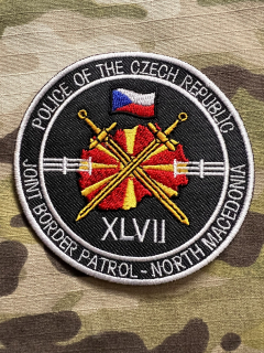 Czech Patch Police of Czech Republic - Joint Border Patrol- North Macedonia - XLVII - Color - nášivka