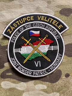 Czech Patch Police of Czech Republic - Joint Border Patrol- Hungary - VI - Zástupce velitele - Color - nášivka