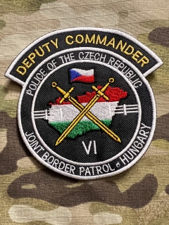 Czech Patch Police of Czech Republic - Joint Border Patrol- Hungary - VI - Deputy Commander - Color - nášivka