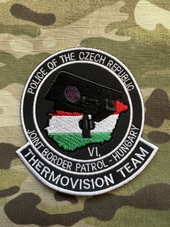 Czech Patch Police of Czech Republic - Joint Border Patrol- Hungary - VI - Thermovision Team - Color - nášivka