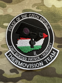 Czech Patch Police of Czech Republic - Joint Border Patrol- Hungary - II - Thermovision Team - Color - nášivka