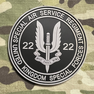 YJPF SAS 22Reg PVC Patch - Gray - nášivka