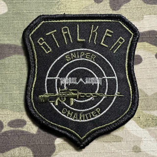 YJPF STALKER Sniper Patch - ver. 2 - Black - nášivka