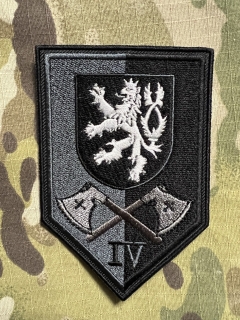 Czech Patch Police of Czech Republic - MOP ( Místní oddělení Policie ) - Praha - Vršovice - Black - nášivka