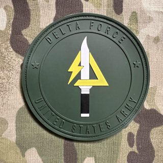 YJPF US Army Delta Force PVC Patch - Green - nášivka