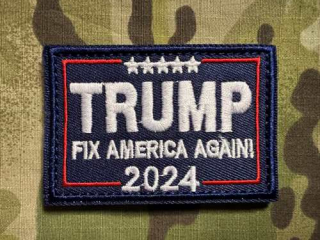 NoName Trump 2024 - Fix America Again Patch - nášivka
