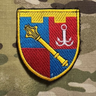 Ukrajina Military Velcro Patch Ground Troops Military unit А5853 - Color - nášivka