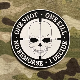 YJPF One Shot - One Kill PVC Patch - GID - nášivka