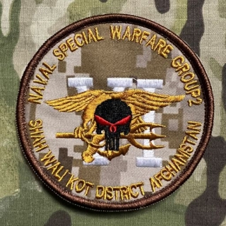 YJPF SEAL Team 6 - Shah Wali Kot District Afghanistan Patch - Desert Digital - nášivka