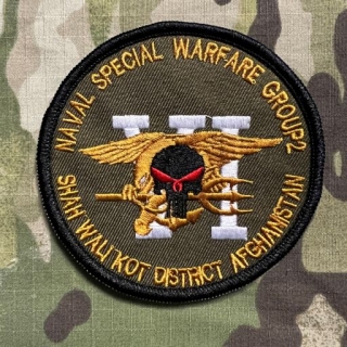 YJPF SEAL Team 6 - Shah Wali Kot District Afghanistan Patch - Olive - nášivka
