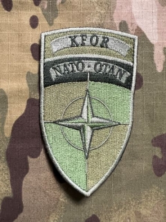 Czech Patch NATO - KFOR - Green - nášivka