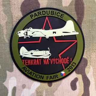 Czech Patch Tenkrát na východě ! Aviation Fair Pardubice 2013 PVC GID Patch - without Velcro - nášivka