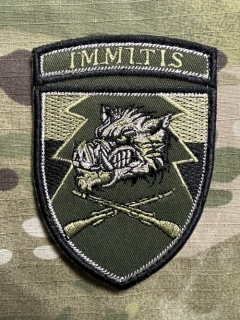 Ukrajina Military Velcro Patch 71st Separate Hunting Brigade - Olive - nášivka