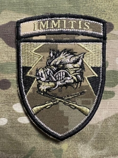 Ukrajina Military Velcro Patch 71st Separate Hunting Brigade - Digital Camo - nášivka