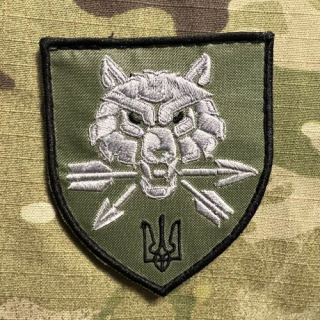 Ukrajina Military Velcro Patch Special Operation Forces Command SOF Ukraine SPECNAZ - Olive - ver.1 - nášivka