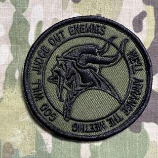 YJPF God Will Judge Out Enemies Patch - Olive - nášivka