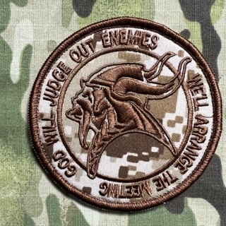 YJPF God Will Judge Out Enemies Patch - Desert Digital - nášivka