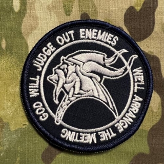 YJPF God Will Judge Out Enemies Patch - Blue - nášivka