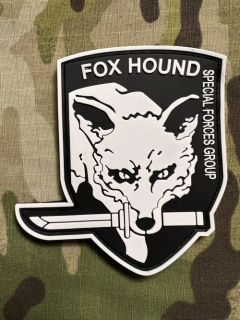 YJPF Fox Hound - Special Force Group PVC Patch - Black/GID - nášivka