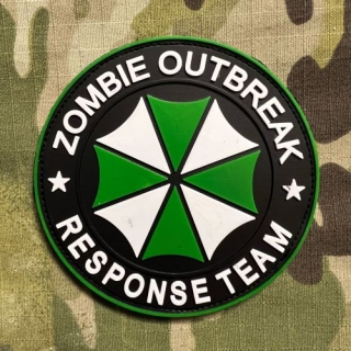 YJPF Zombie Outbreak - Response Team PVC Patch - Black/Green - nášivka