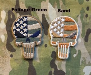 LaPatcheria Stars and Stripes Skull Patch