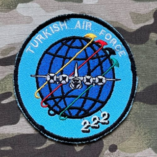 Turkish Air Force 222nd Squadron "Flame" Patch - nášivka
