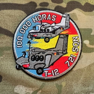 Spain Patch Air Force - 721st Squadron T-12 - 100 000 Hours - nášivka
