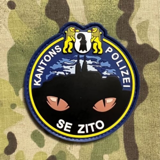 PoliceFirePatches Switzerland Kantons Polizei SE Zito PVC - nášivka