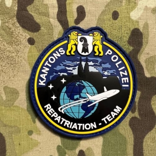 PoliceFirePatches Switzerland Kantons Polizei Repatriation - Team PVC - nášivka 