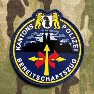 PoliceFirePatches Switzerland Kantons Polizei Bereitschaftszug PVC - nášivka 