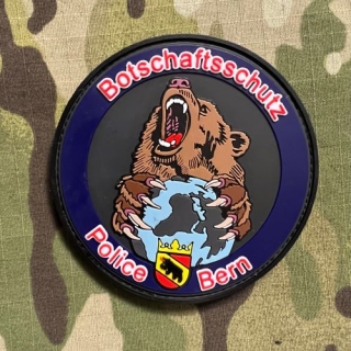 PoliceFirePatches Switzerland Police Bern - Botschaftsschutz PVC - nášivka