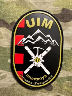 PoliceFirePatches Spain Mossos d'Esquadra - UIM - Muntanya PVC - nášivka 